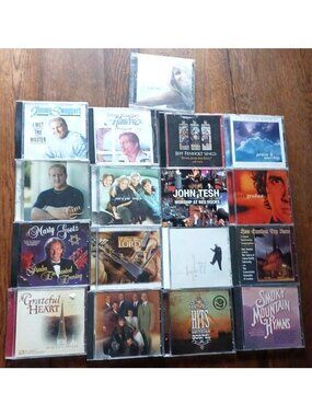 LOT of 17 Gospel Music CDs Various Artists Tesh Swaggart Fenholt Groban #H-5